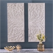 SEI Furniture Arvistra 2-Piece Wood Decorative Wall Panel Set in Gray