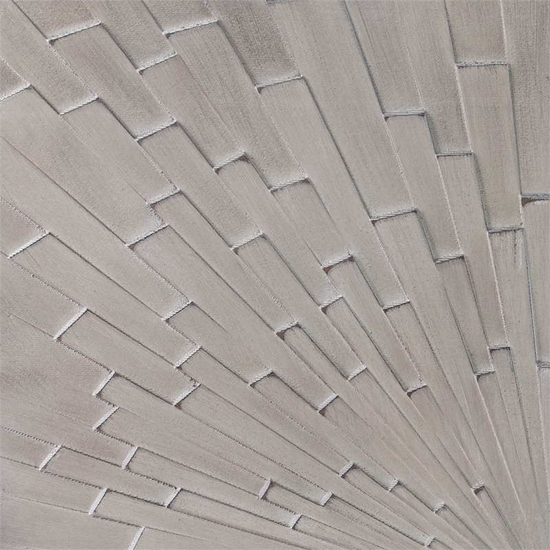 SEI Furniture Arvistra 2-Piece Wood Decorative Wall Panel Set in Gray