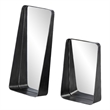 Southern Enterprises Amboros 2-Piece Iron Decorative Mirror/Shelf Set in Black