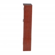 Southern Enterprises Window-Pane Wood Double-Door Media Cabinet in Brown