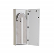 Southern Enterprises Rowden Mirror Wood Wall-Mount Ironing Center in Off White