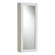 Southern Enterprises Rowden Mirror Wood Wall-Mount Ironing Center in Off White