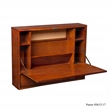 Southern Enterprises Benwick Wood Metal Wall Mount Laptop Desk in Brown Mahogany