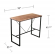 Southern Enterprises Venallo 3-Piece Wood and Iron Outdoor Bar Set in Natural