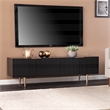 Southern Enterprises Pilston Engineered Wood and Iron TV/Media Console in Black