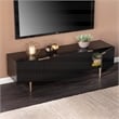 Southern Enterprises Pilston Engineered Wood and Iron TV/Media Console in Black