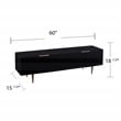 Southern Enterprises Pilston Engineered Wood and Iron TV/Media Console in Black