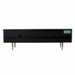 Southern Enterprises Pilston Engineered Wood and Iron TV/Media Console in Black