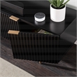 Southern Enterprises Pilston Engineered Wood and Iron TV/Media Console in Black