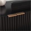 Southern Enterprises Pilston Engineered Wood and Iron TV/Media Console in Black