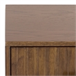 Southern Enterprises Amelin Wood and Metal 1 Drawer 1 Shelf Nightstand in Walnut