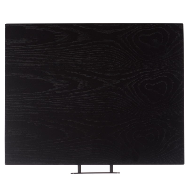 Southern Enterprises Amelin Wood and Metal  1 Drawer 1 Shelf Nightstand in Black