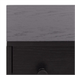 Southern Enterprises Himalay Wood Nightstand in Black