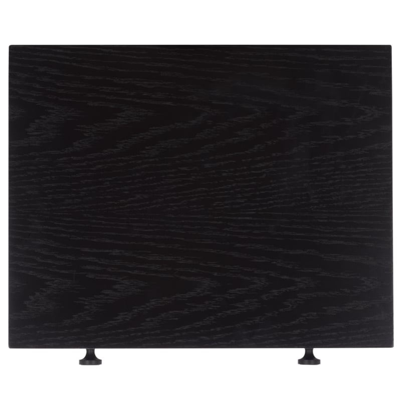 Southern Enterprises Himalay Wood Nightstand in Black