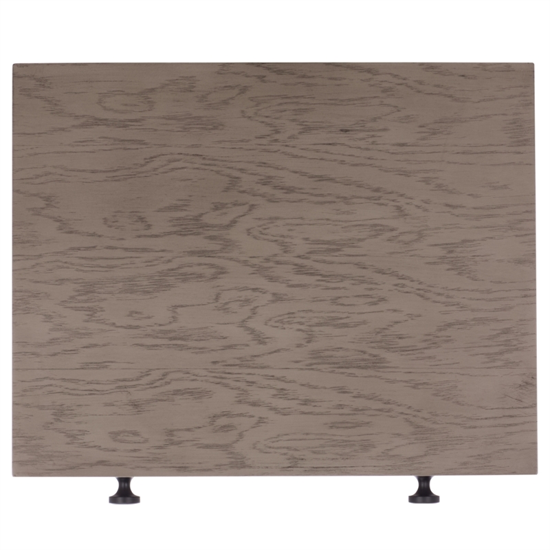 Southern Enterprises Himalay Wood Nightstand in Walnut