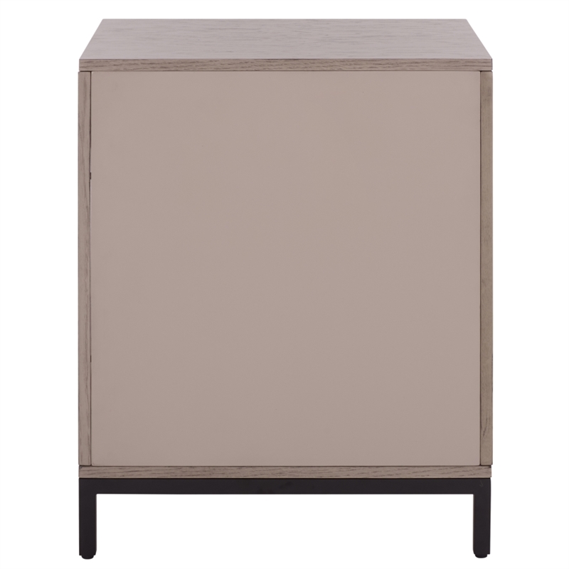 Southern Enterprises Himalay Wood Nightstand in Walnut