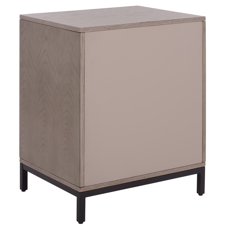 Southern Enterprises Himalay Wood Nightstand in Walnut