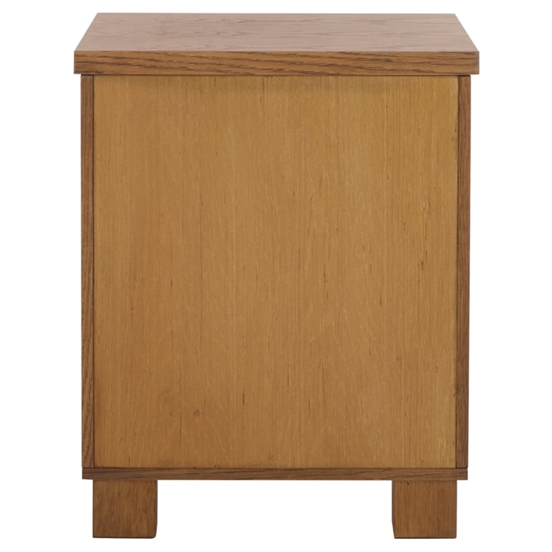 Southern Enterprises Himanshu Wood Nightstand in Oak