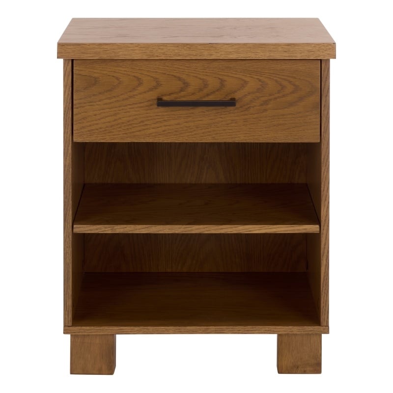 Southern Enterprises Himanshu Wood Nightstand in Oak