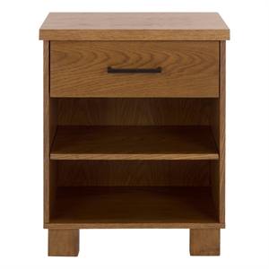 Southern Enterprises Himanshu Wood Nightstand in Oak
