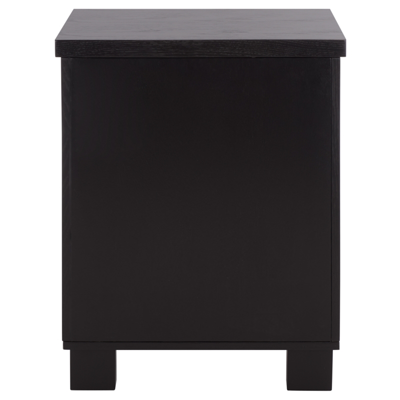 Southern Enterprises Himanshu Wood Nightstand in Black