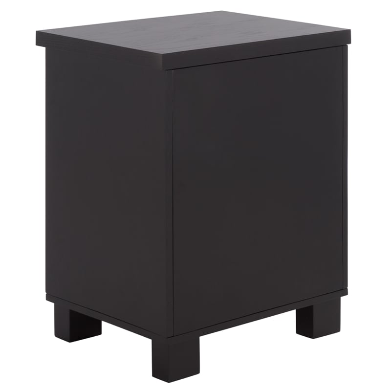 Southern Enterprises Himanshu Wood Nightstand in Black