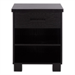 Southern Enterprises Himanshu Wood Nightstand in Black