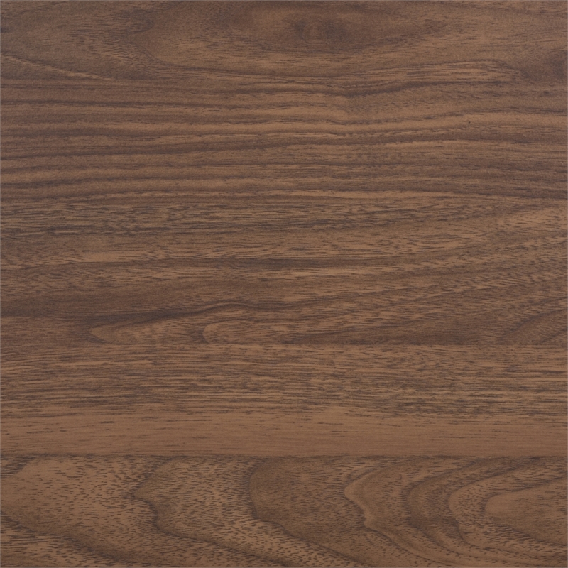 Southern Enterprises Handan Metal and Wood Double Door Cabinet in Brown / Black