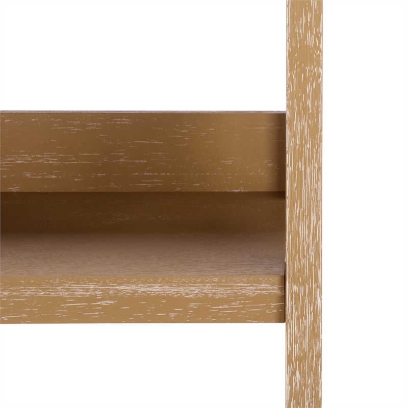 Southern Enterprises Amanda Wood 5 Tier Bookcase in Natural