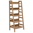Southern Enterprises Amanda Wood 5 Tier Bookcase in Natural