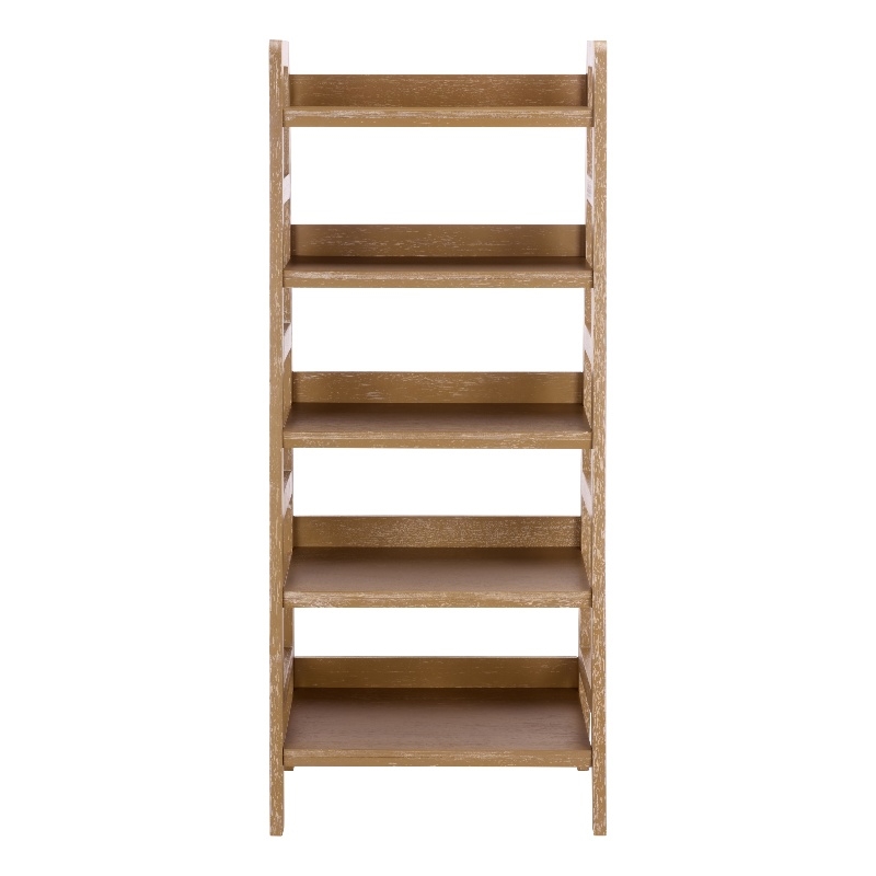 Southern Enterprises Amanda Wood 5 Tier Bookcase - Thumbnail 2