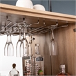 Southern Enterprises Northdom Wood and Iron Tall Bar Cabinet in Natural