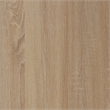 Southern Enterprises Northdom Wood and Iron Tall Bar Cabinet in Natural
