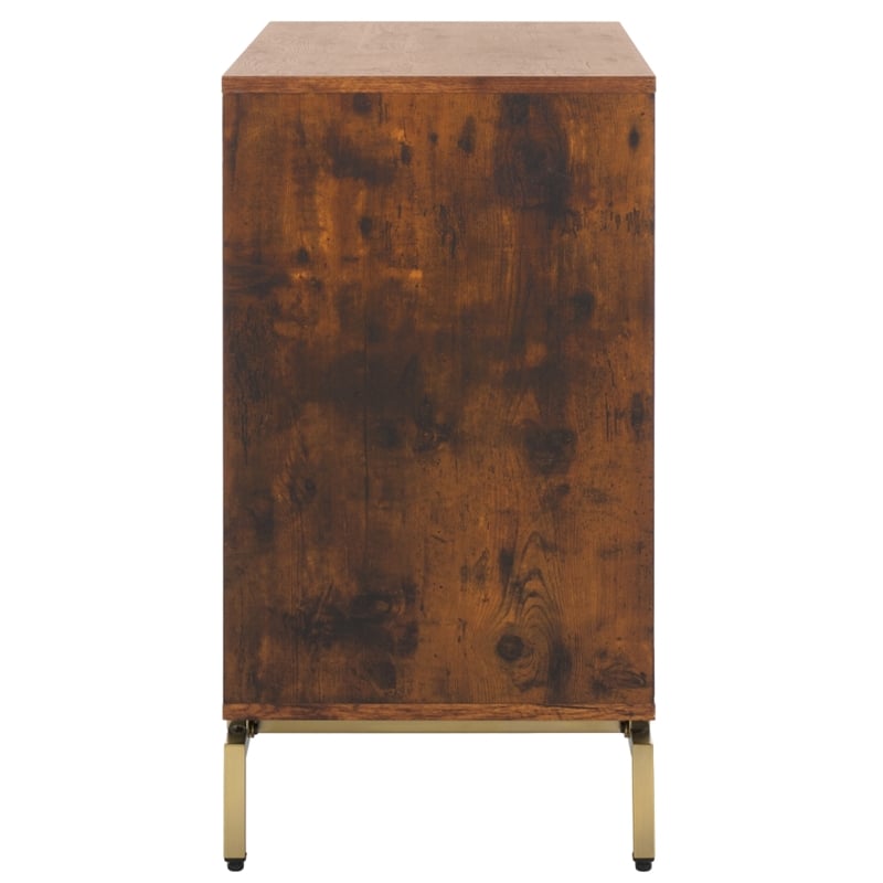 Southern Enterprises Dayforth Anywhere Wood and Iron Cabinet in Espresso