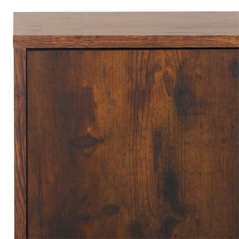 Southern Enterprises Dayforth Anywhere Wood and Iron Cabinet in Espresso