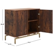 Southern Enterprises Dayforth Anywhere Wood and Iron Cabinet in Espresso