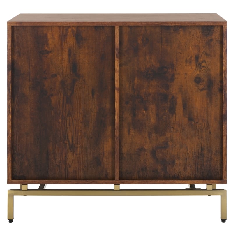 Southern Enterprises Dayforth Anywhere Wood and Iron Cabinet in Espresso