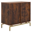 Southern Enterprises Dayforth Anywhere Wood and Iron Cabinet in Espresso