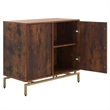 Southern Enterprises Dayforth Anywhere Wood and Iron Cabinet in Espresso