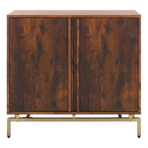 Southern Enterprises Dayforth Anywhere Wood and Iron Cabinet in Espresso