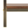 Southern Enterprises Dayforth Bar Cabinet Wood and Iron Cabinet in Espresso
