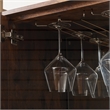 Southern Enterprises Dayforth Bar Cabinet Wood and Iron Cabinet in Espresso