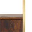 Southern Enterprises Dayforth Bar Cabinet Wood and Iron Cabinet in Espresso