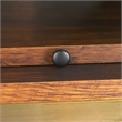 Southern Enterprises Dayforth Bar Cabinet Wood and Iron Cabinet in Espresso