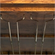 Southern Enterprises Dayforth Bar Cabinet Wood and Iron Cabinet in Espresso