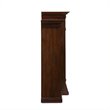 SEI Furniture Fredricksburg Wood Electric Fireplace with Bookcases in Black