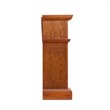 SEI Furniture Cartwright Corner Electric Fireplace in Oak