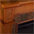SEI Furniture Cartwright Corner Electric Fireplace in Oak