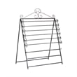 SEI Furniture Evelyn Easel-Wall Mount Craft Storage Rack in Black