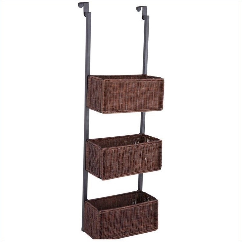 Southern Enterprises Hazel Over The Door Basket Storage In